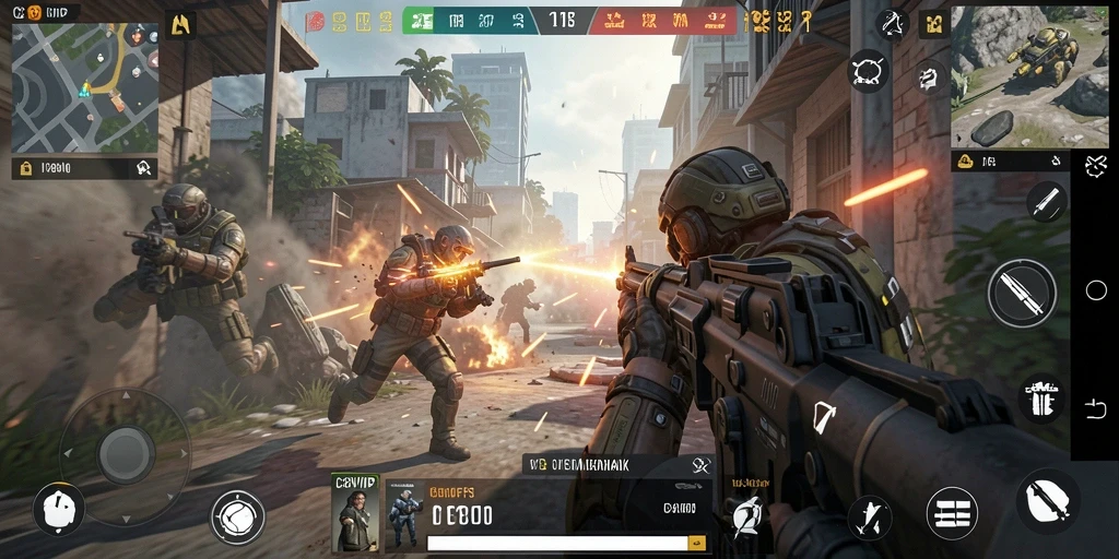 Gameplay mendebarkan dalam C8VIP dengan aksi tembak-menembak yang intens.