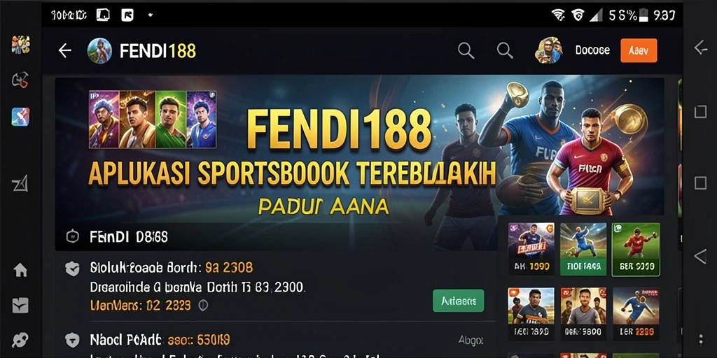 Screenshot FENDI188 menampilkan pengalaman taruhan olahraga secara real-time.