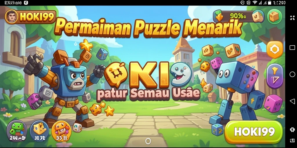Tampilan gameplay HOKI99 dengan puzzle yang menantang.