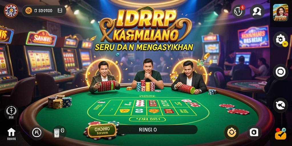 Tampilan menarik gameplay IDRRP yang memikat pemain Kasino.