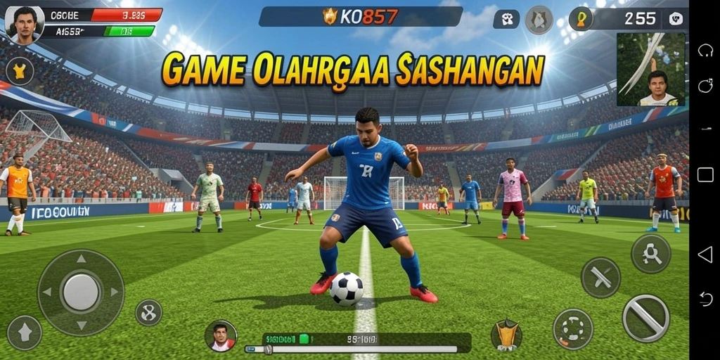 Tampilan gameplay mendebarkan dalam KO857 dengan aksi olahraga yang memukau.