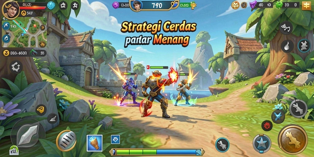 Screenshot OLLO4D menampilkan serunya strategis dalam permainan.